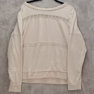 KNOX ROSE | XXL  WOMENS | BOHO LONG SLEEVE BLOUSE in TAN PEACH